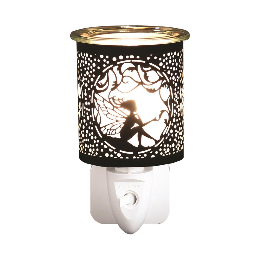 Aroma Black & Gold Sitting Fairy Plug In Wax Melt Warmer £13.04
